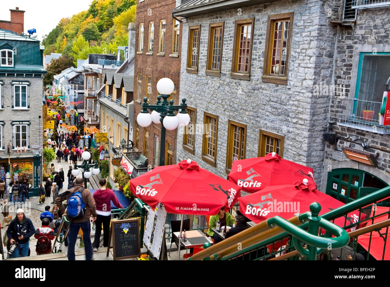 Rue Petit Champlain, Quebec City, Quebec, Canada Stock Photo Alamy