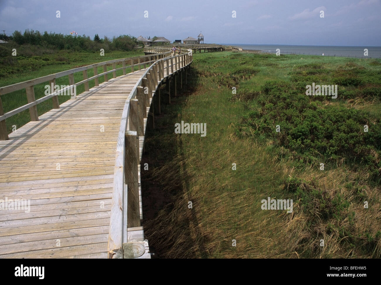 Irving EcoCentre, Bouctouche Bay, New Brunswick, Canada Stock Photo