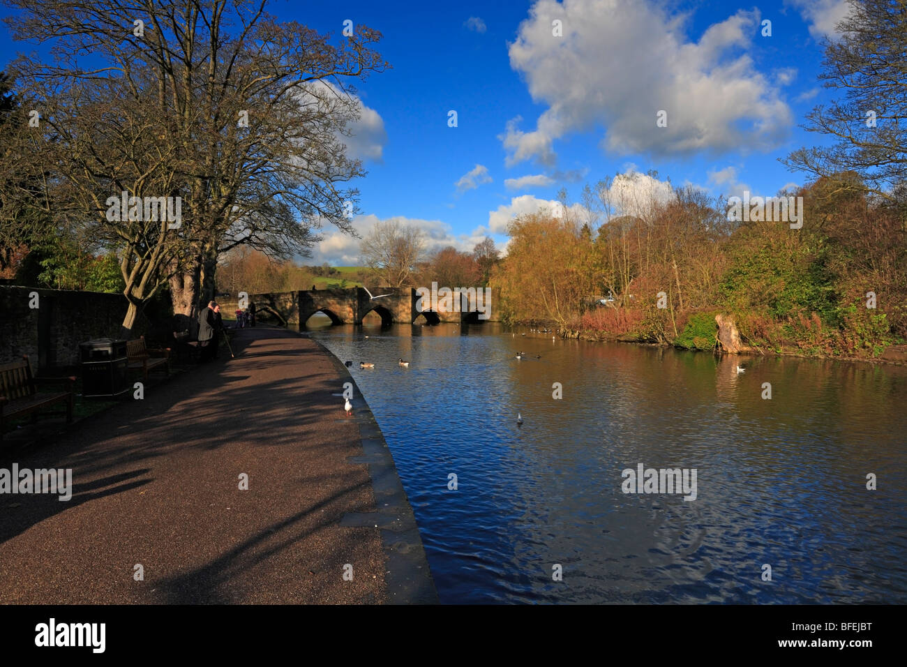 Bridge over the River Wye, Bakewell, Derbyshire, Peak District National