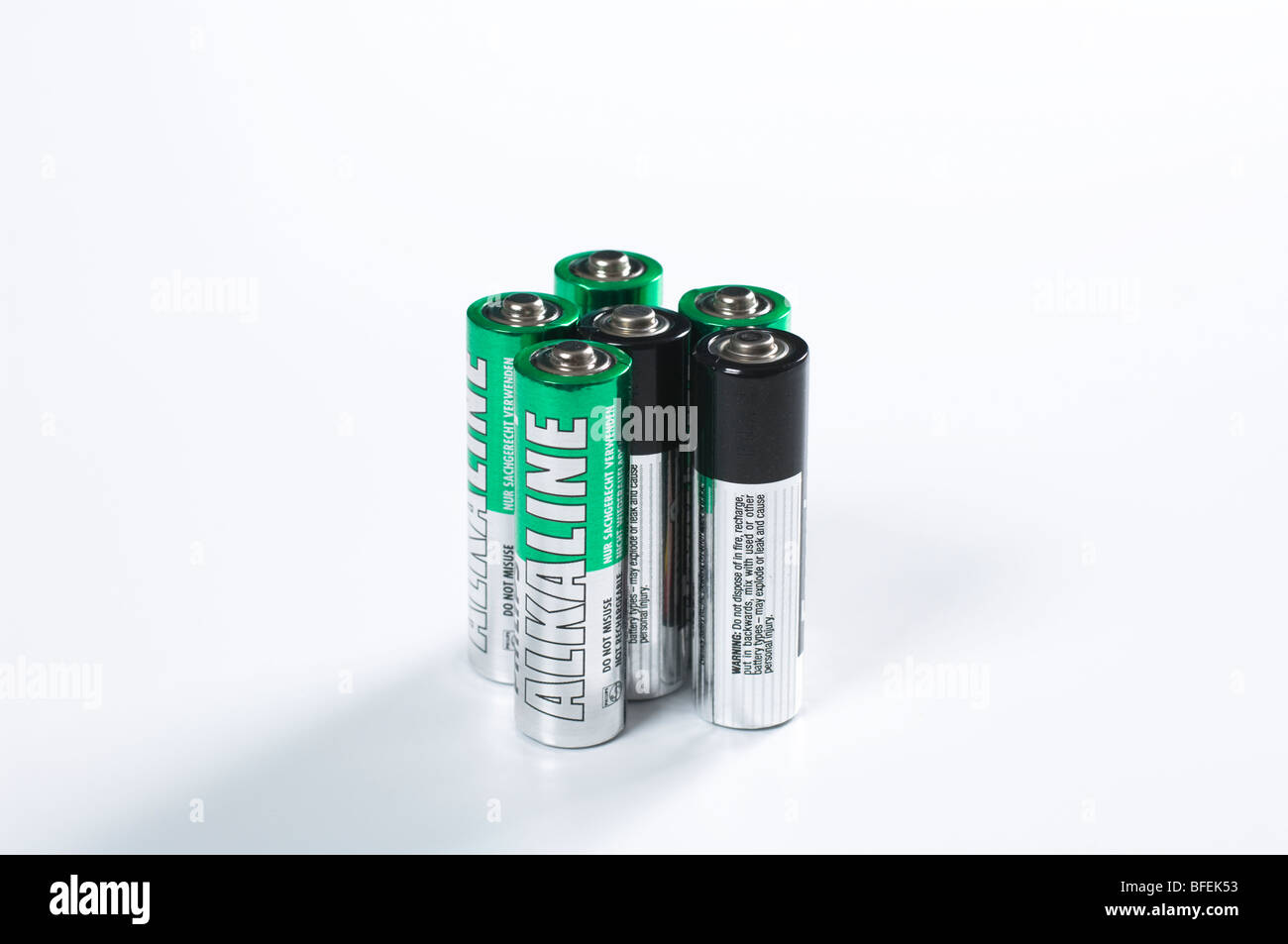 AA batteries Stock Photo