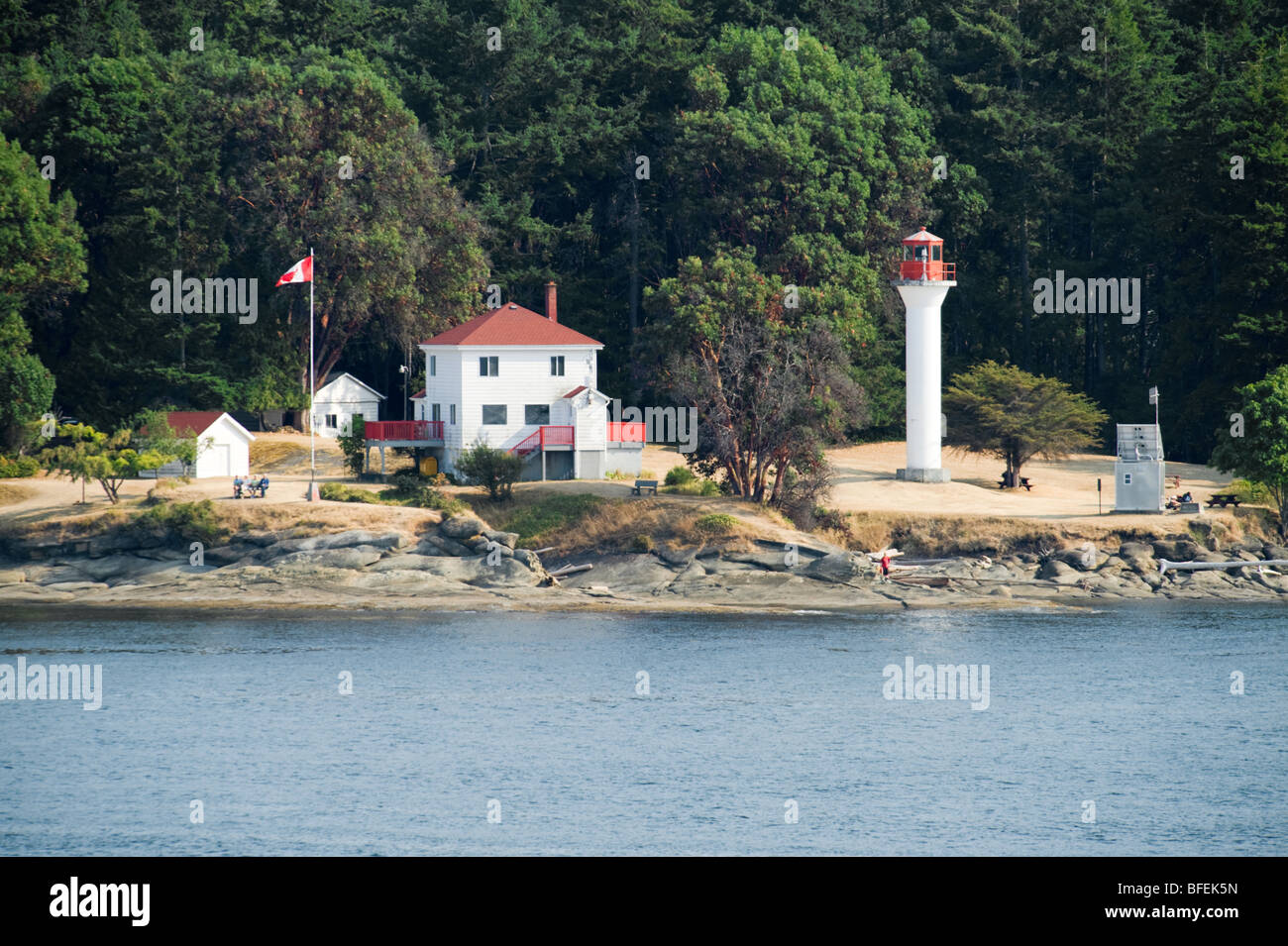 light houses along Canada's coastline Stock Photo