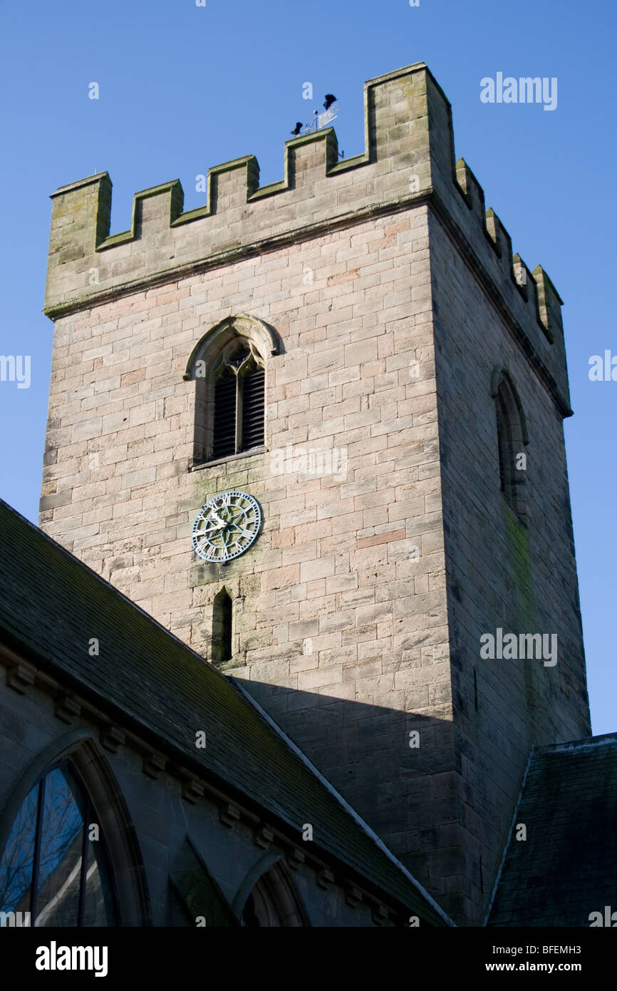 Old english church clock tower hi-res stock photography and images - Alamy