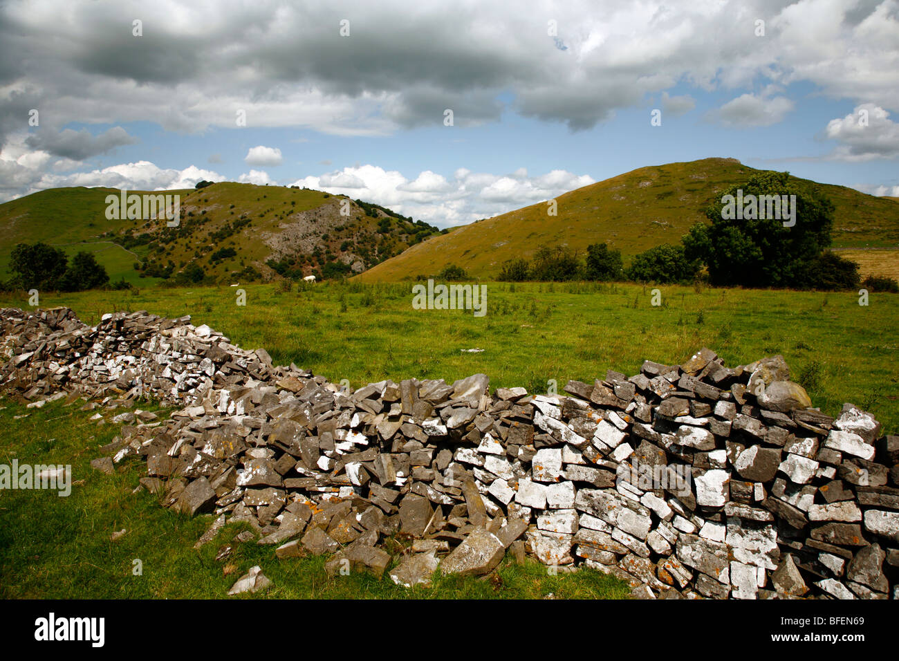 Thorpe cloud and Bunster hill, Peak district national park, Derbyshire dales, England,UK. Stock Photo