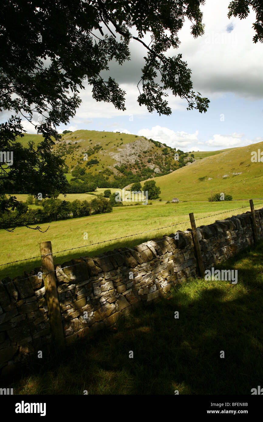 Thorpe cloud and Bunster hill, Peak district national park, Derbyshire dales, England,UK. Stock Photo