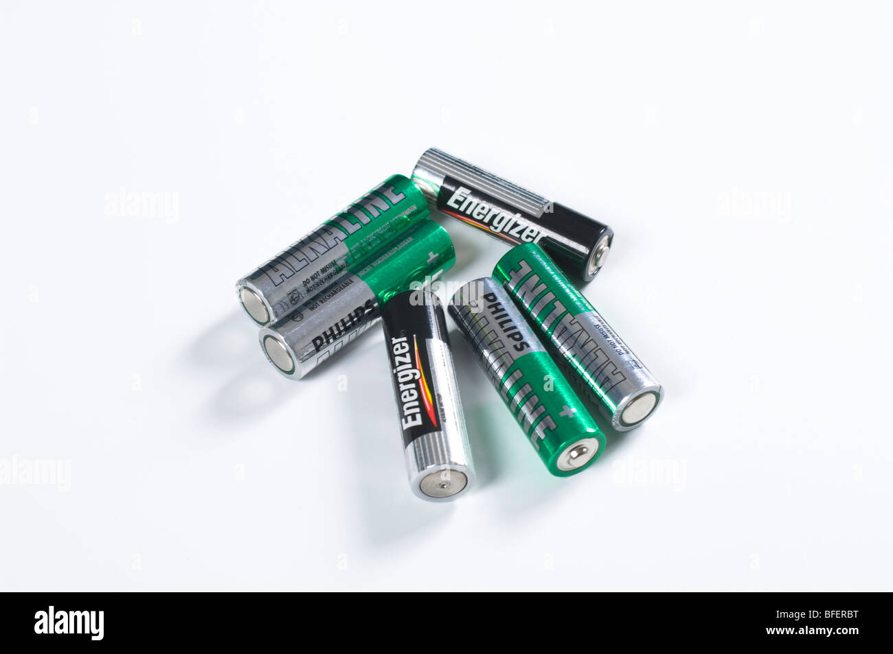 AA batteries Stock Photo