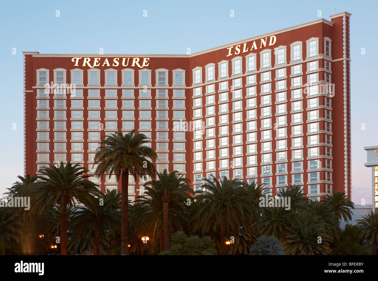 Treasure Island Hotel Casino - The Strip - Las Vegas Stock Photo