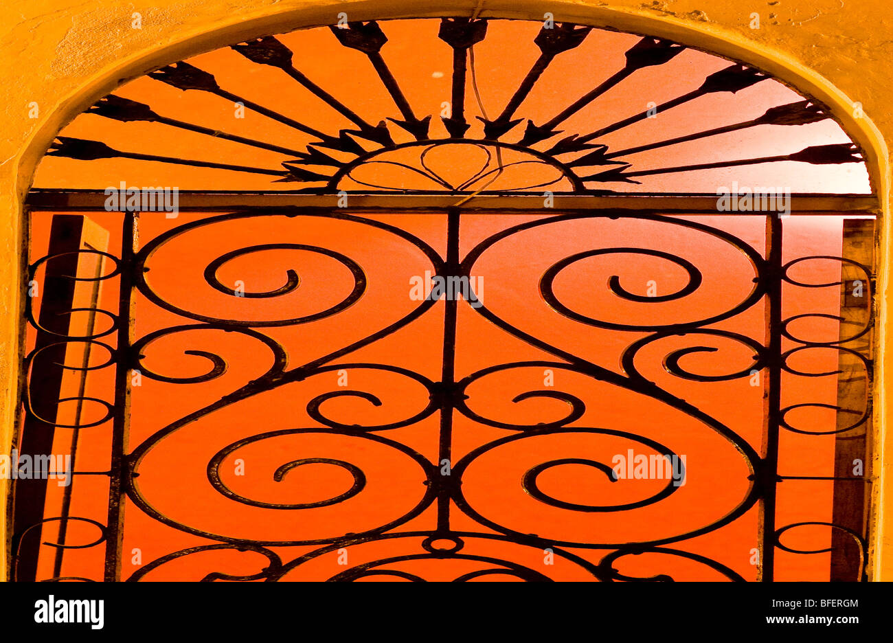 Wrought iron window grill hires stock photography and images Alamy