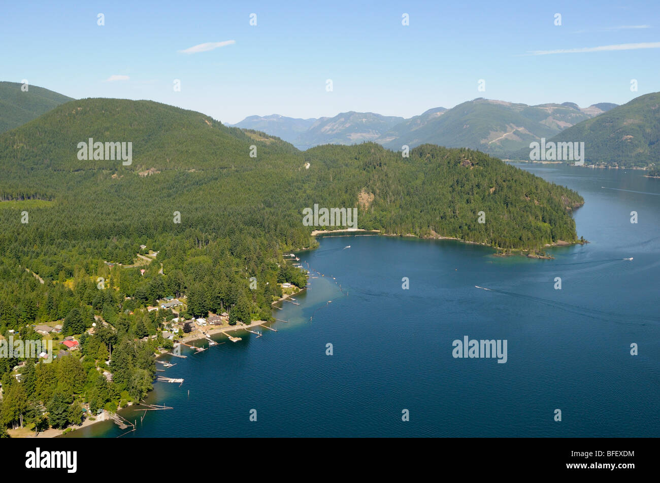 Gordon Bay Provincial Park, Cowichan Lake, Vancouver Island, British Columbia, Canada. Stock Photo