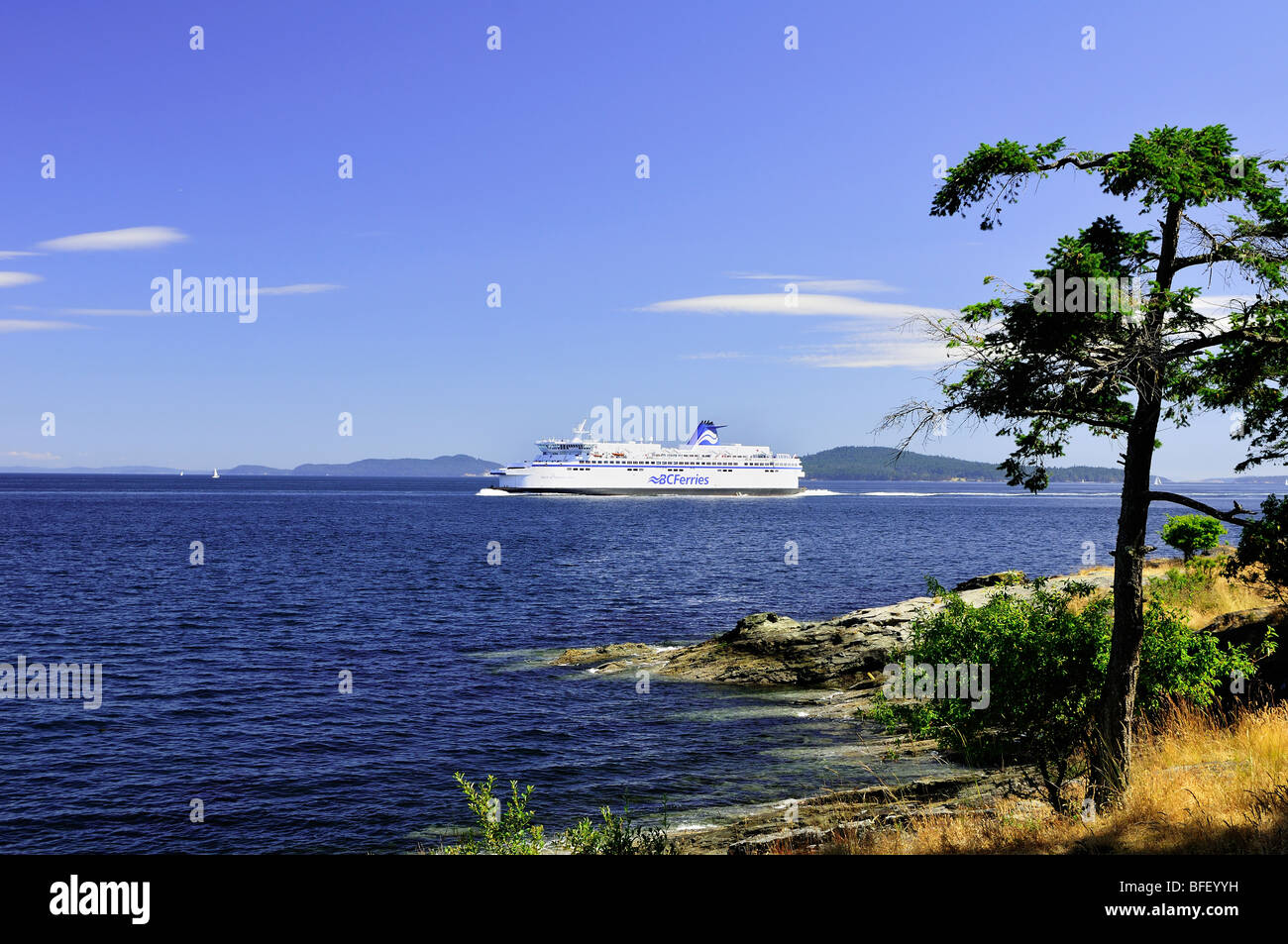 BC Ferry, 'Spirit of Vancouver Island', passing by Ruckle Provincial
