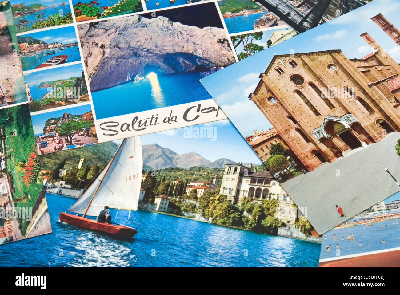 Italian postcards Stock Photo Alamy