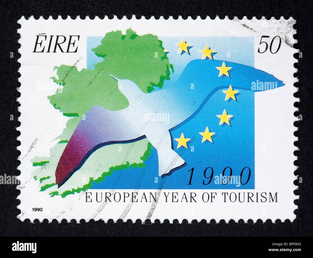 Irish postage stamp Stock Photo Alamy