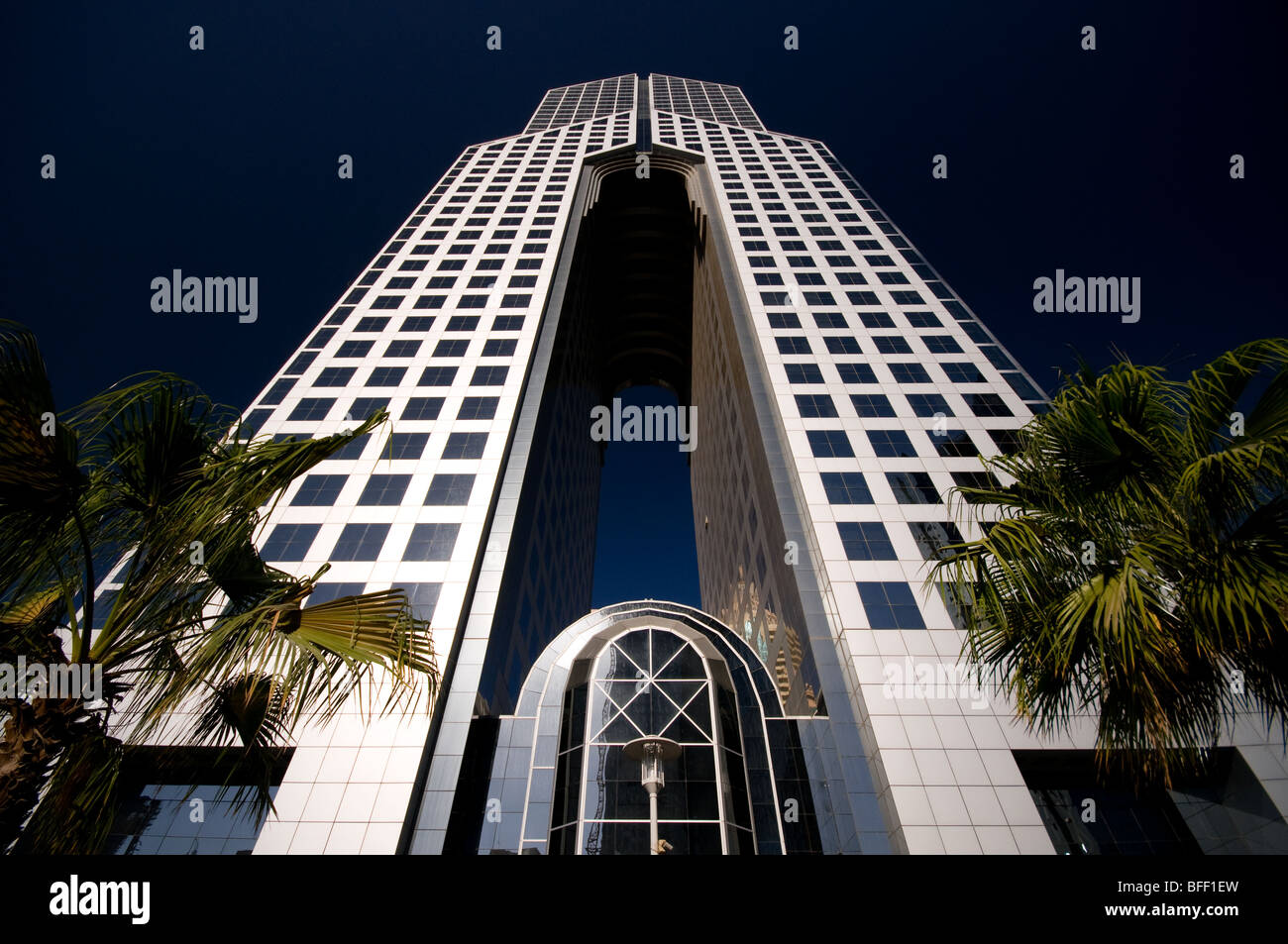 Dusit Thani Hotel in Dubai, UAE Stock Photo