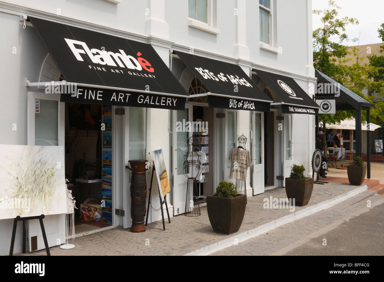 Fine Art Gallery Display at Franschhoek, West Cape, South Africa