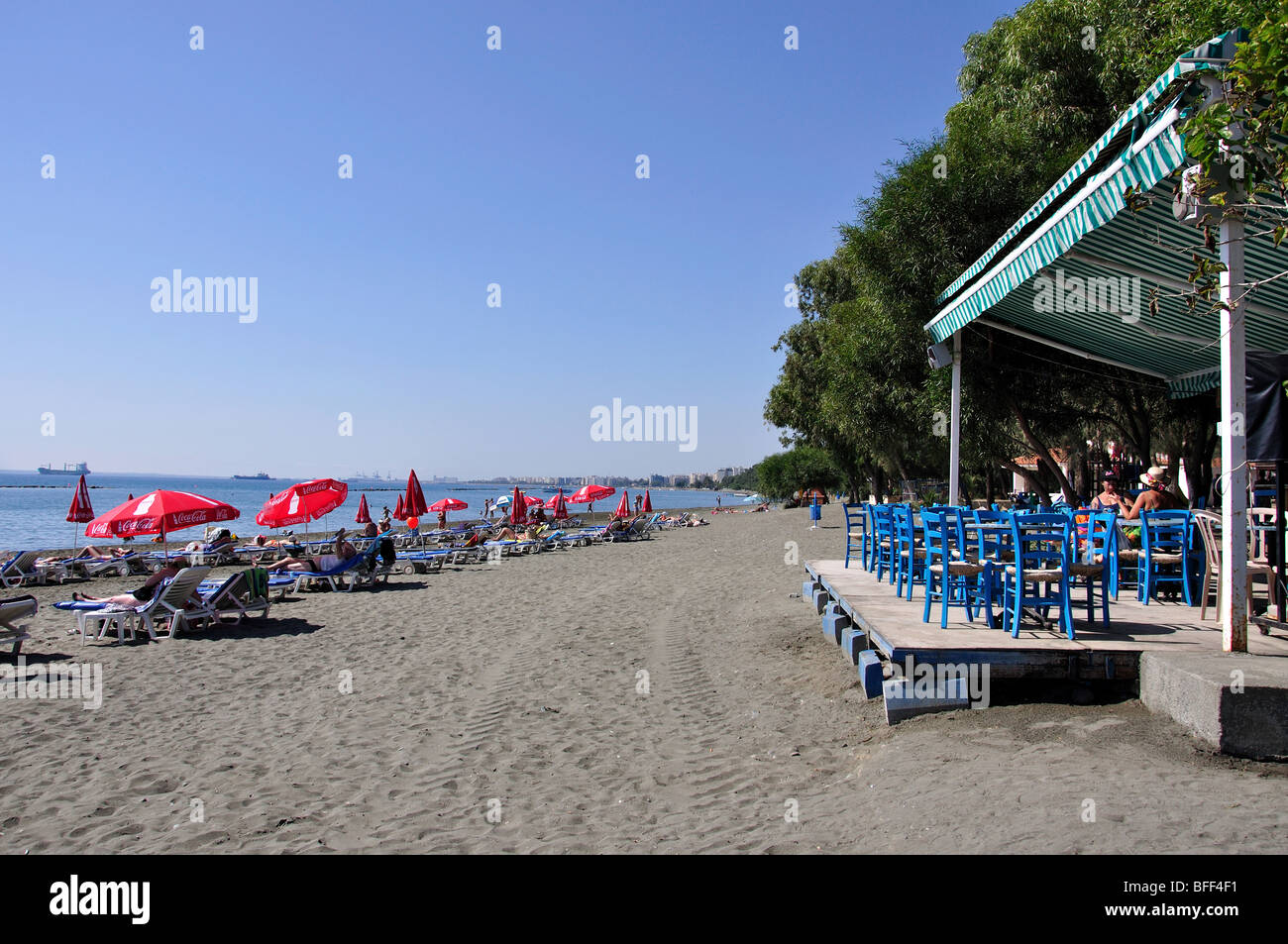 Dasoudi Beach, Limassol, Limassol District, Cyprus Stock Photo