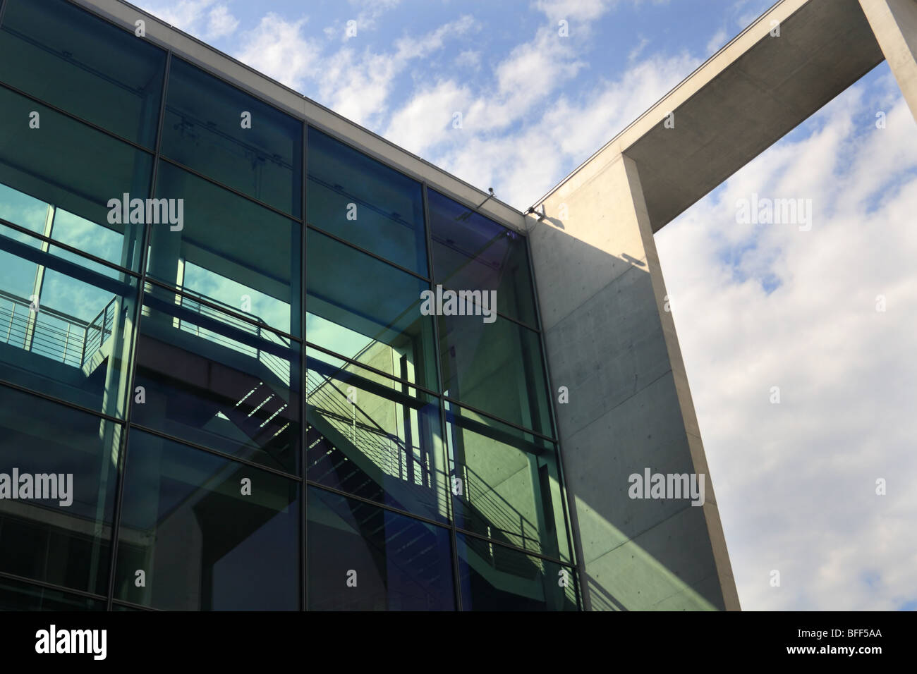 Fragment of  a new government complex Spreebogen. Berlin, Germany. Stock Photo