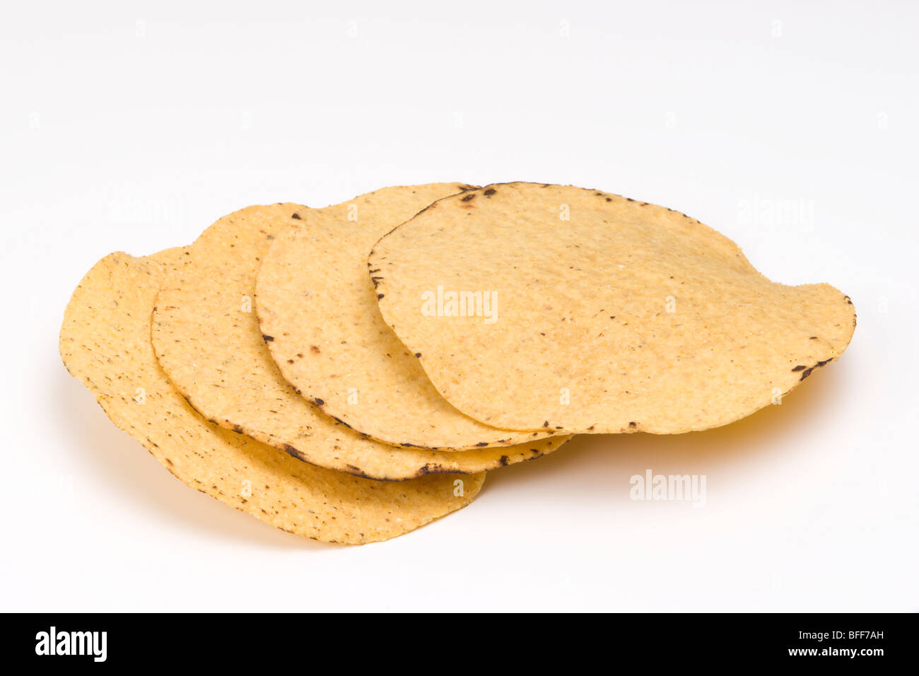 crisp corn tostada tortilla Stock Photo