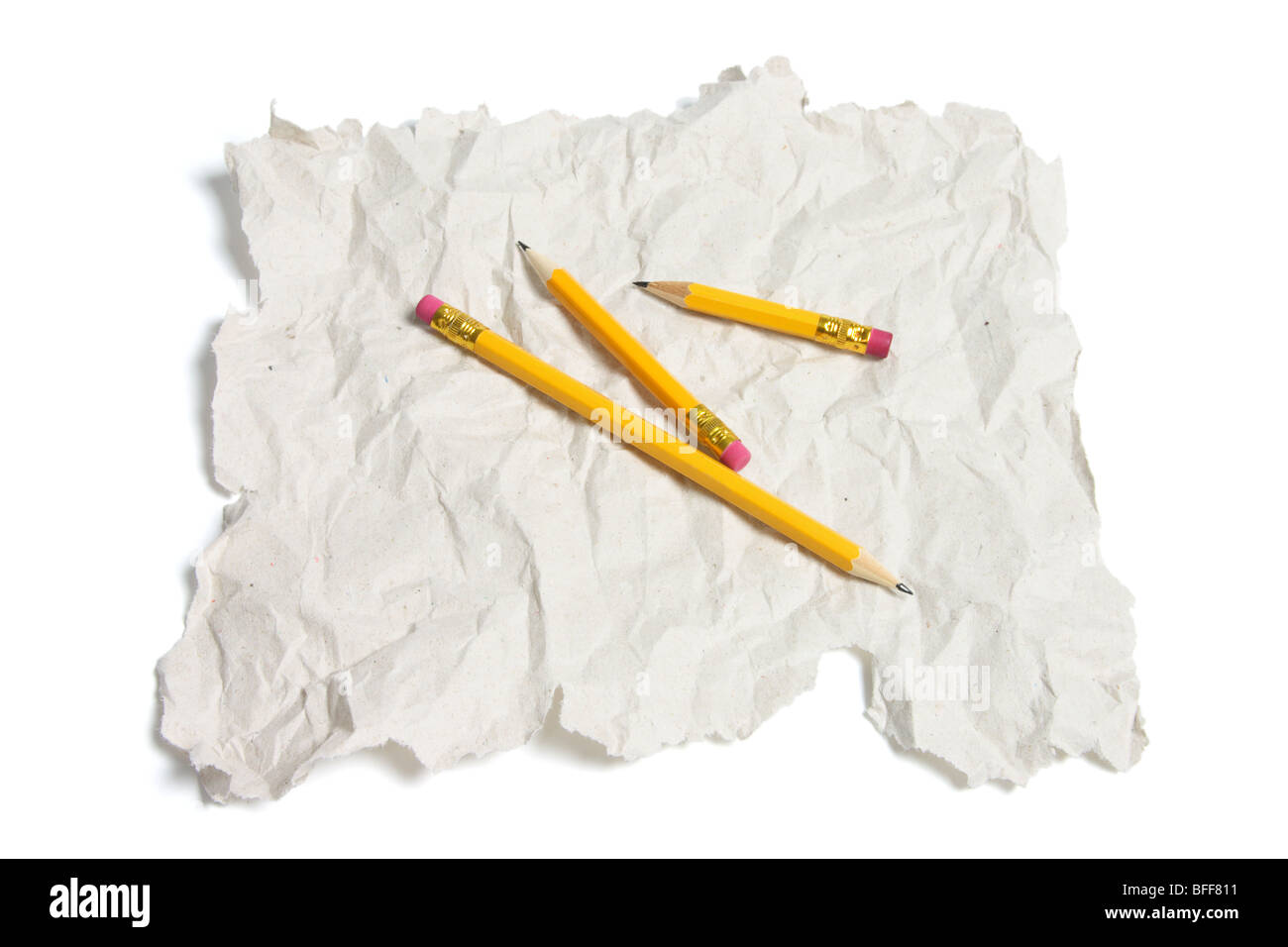 Pencils and Waste Paper Stock Photo Alamy