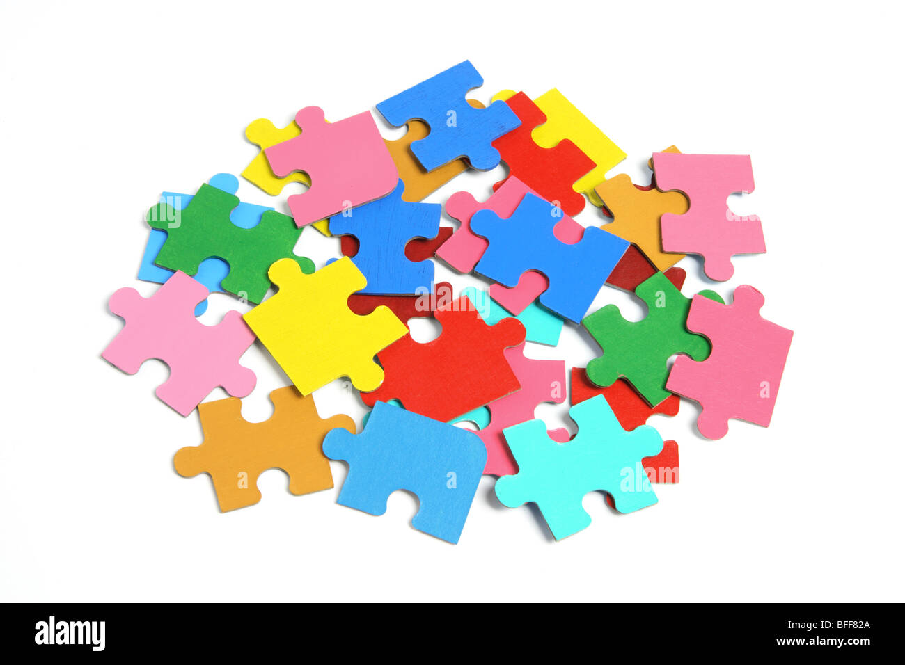 Jigsaw Puzzle Pieces Stock Photo