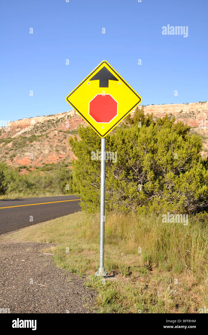Stop sign ahead hi-res stock photography and images - Alamy