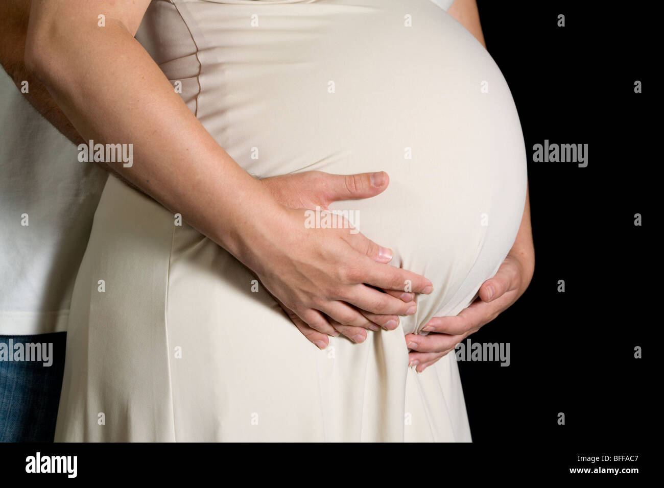 White woman pregnant black man hi-res stock photography and images - Alamy