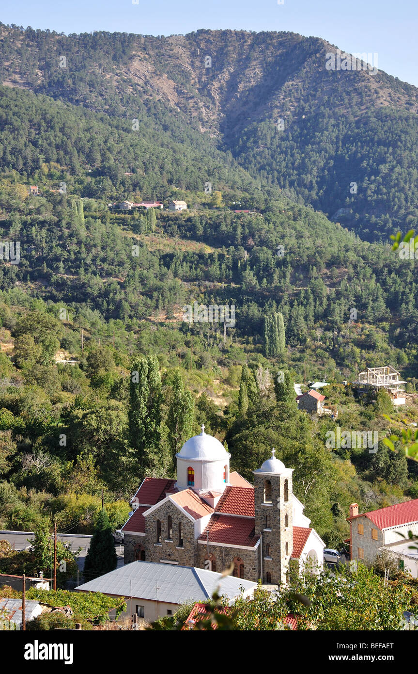 Church of John the Precursor, Prodromos, Troodos Mountains, Limassol District, Cyprus Stock Photo