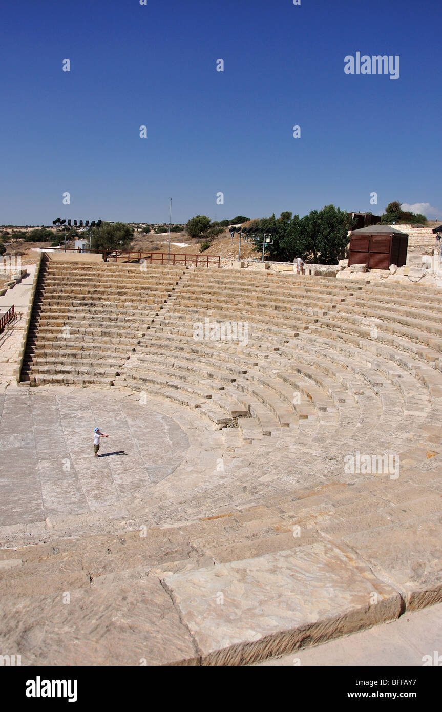 Kourion Theatre, Kourion, Limassol District, Cyprus Stock Photo
