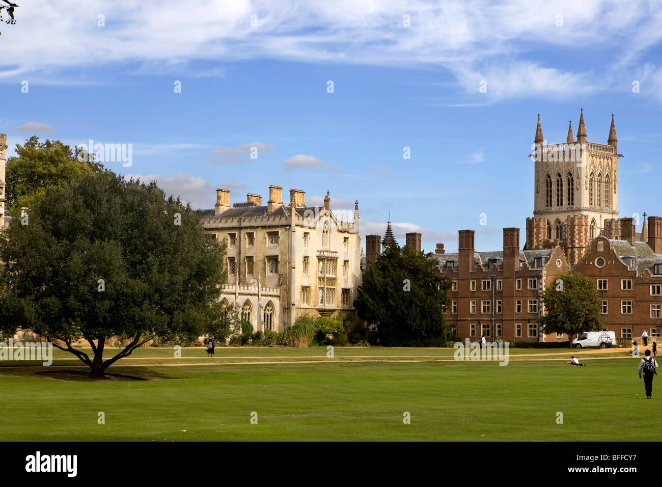 The New Court St John's College at Cambridge University Stock Photo