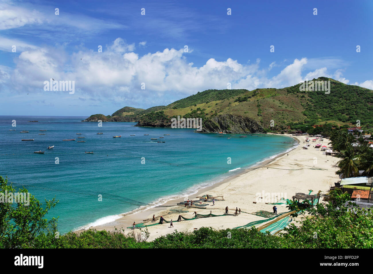 View over Playa Manzanillo, Isla Margarita, Nueva Esparta, Venezuela ...