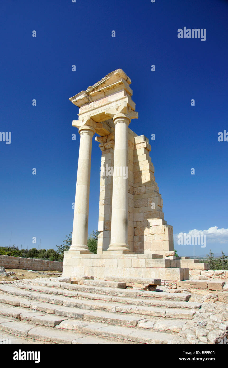Temple of Apollo, Sanctuary of Apollo Hylates, Kourion, Limassol District, Cyprus Stock Photo