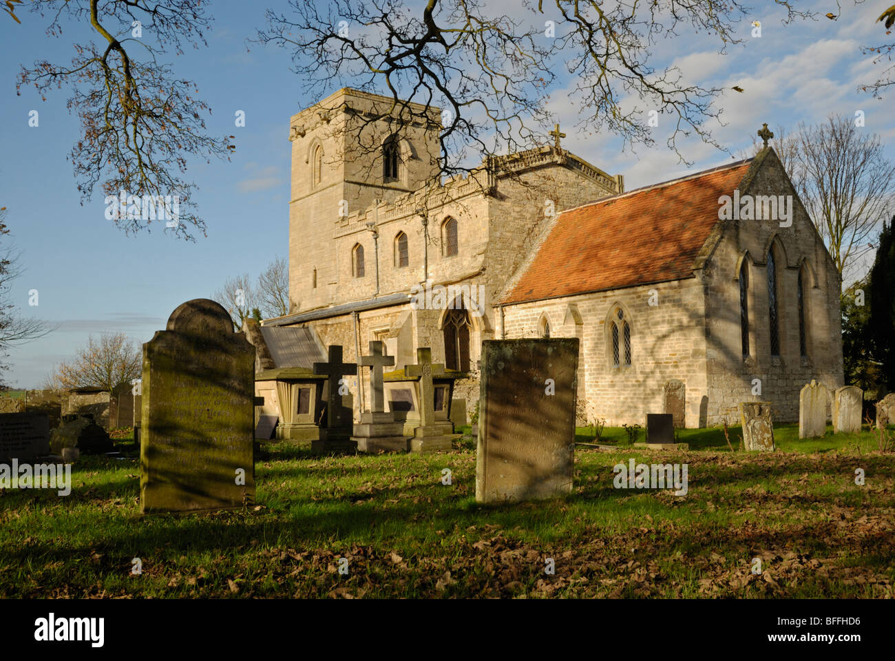 St Nicholas' church, Normanton, Lincolnshire, England. Stock Photo