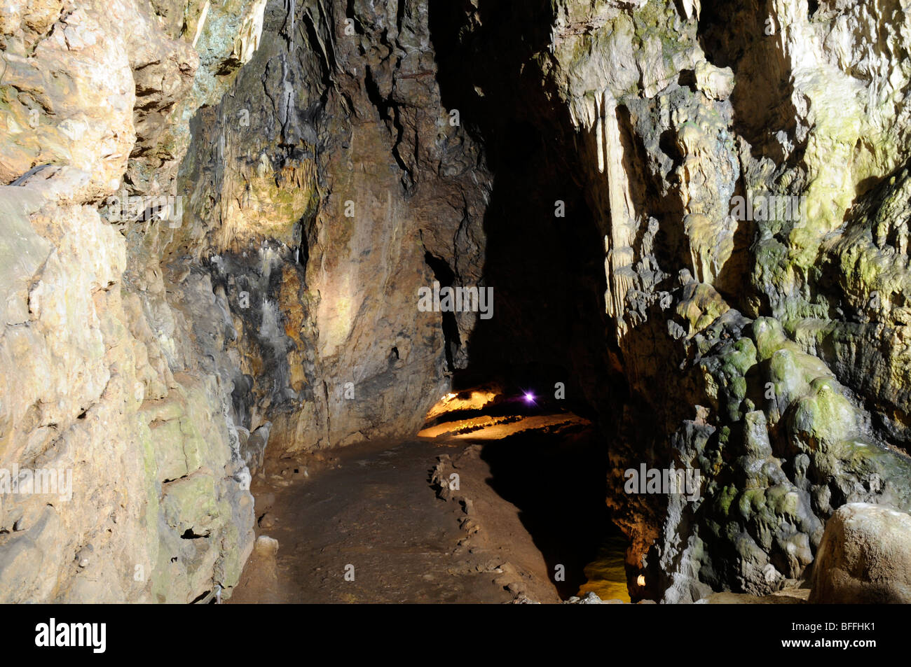 Wookey Hole Cavern, Somerset, UK Stock Photo