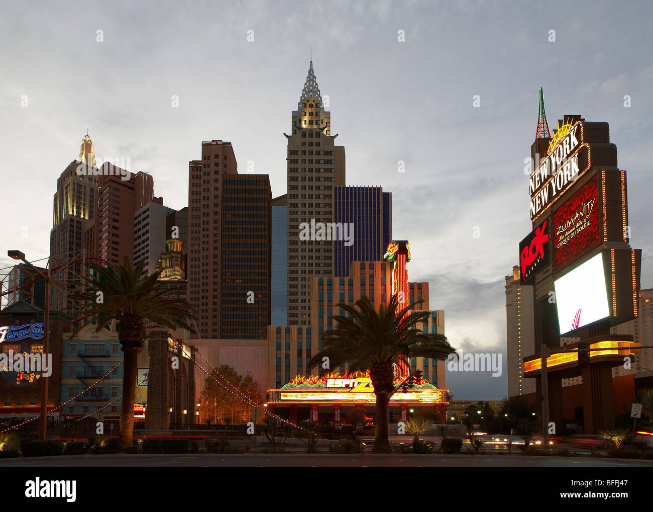 New York Hotel and Casino - The Strip - Las Vegas Stock Photo