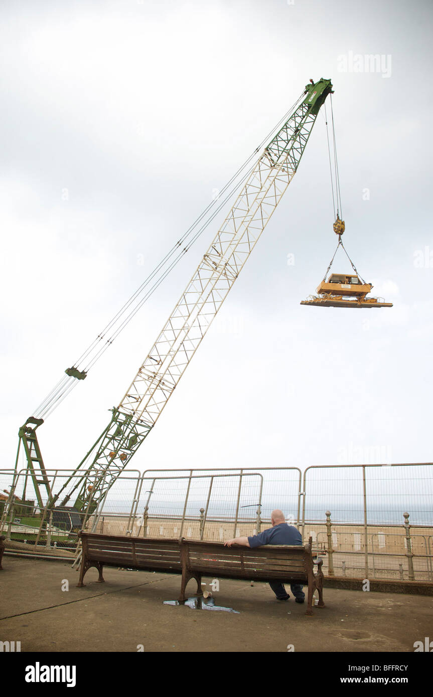 Sea defence workings Stock Photo Alamy