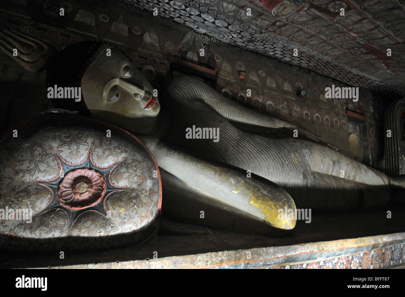 Dambulla Cave Temple, Dambulla, Sri Lanka,  Buddhist temples at Dambulla, Sri Lanka Stock Photo