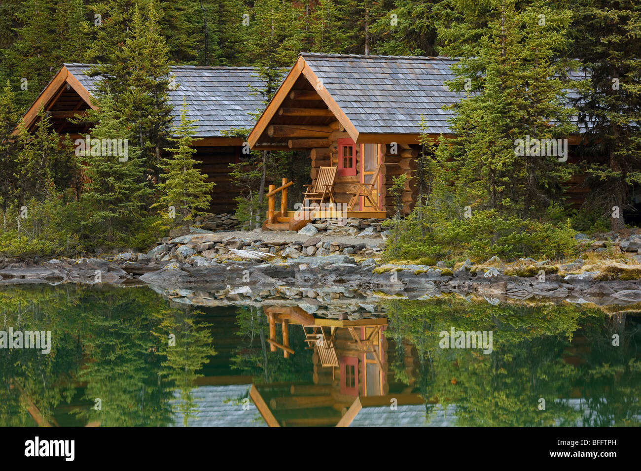 Log Cabins Rocky Mountains Stock Photos Log Cabins Rocky