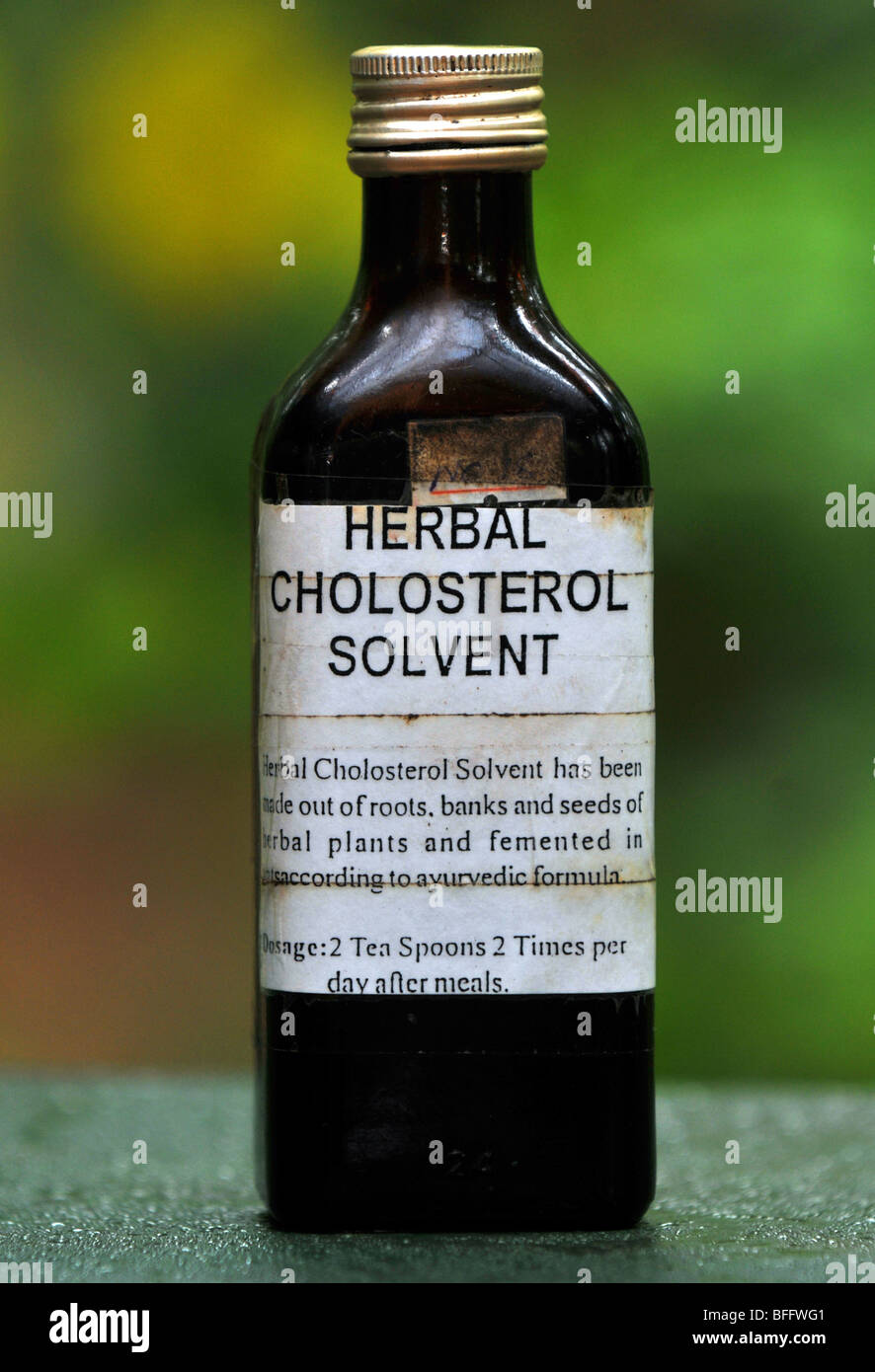 Herbal Cholesterol Solvent Stock Photo