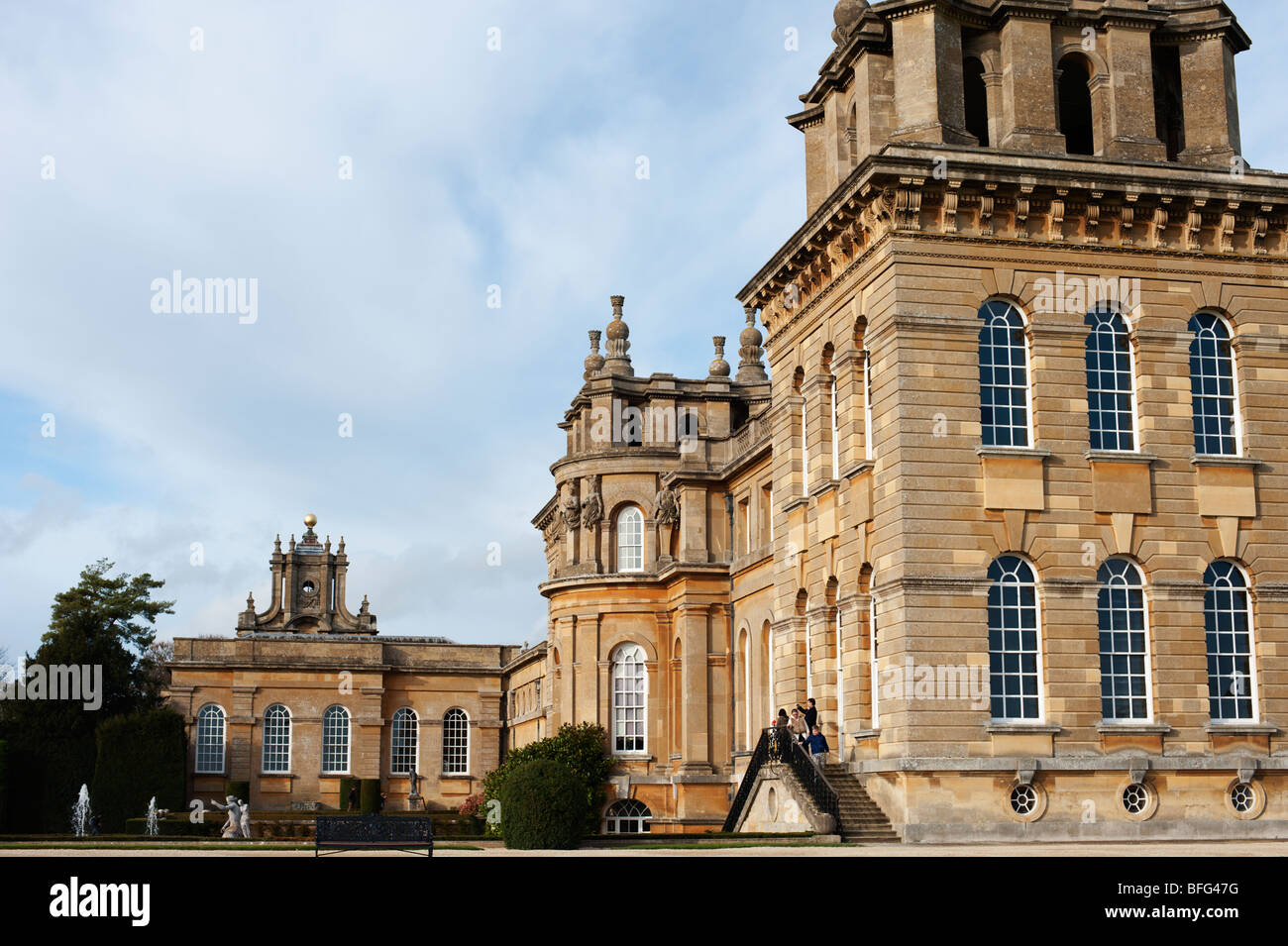 Side view of Blenheim Palace, Woodstock, Oxfordshire Stock Photo