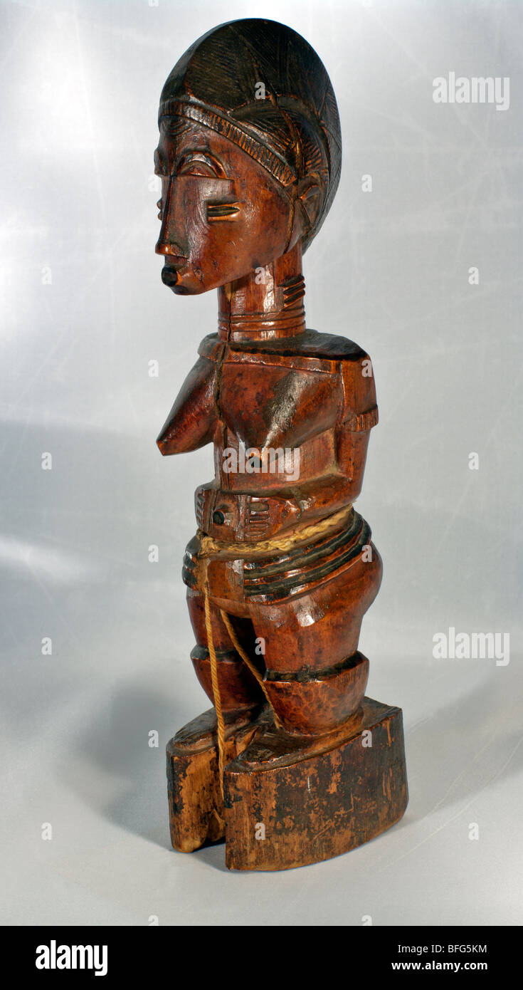 Baule (Ivory Coast) statuette Stock Photo