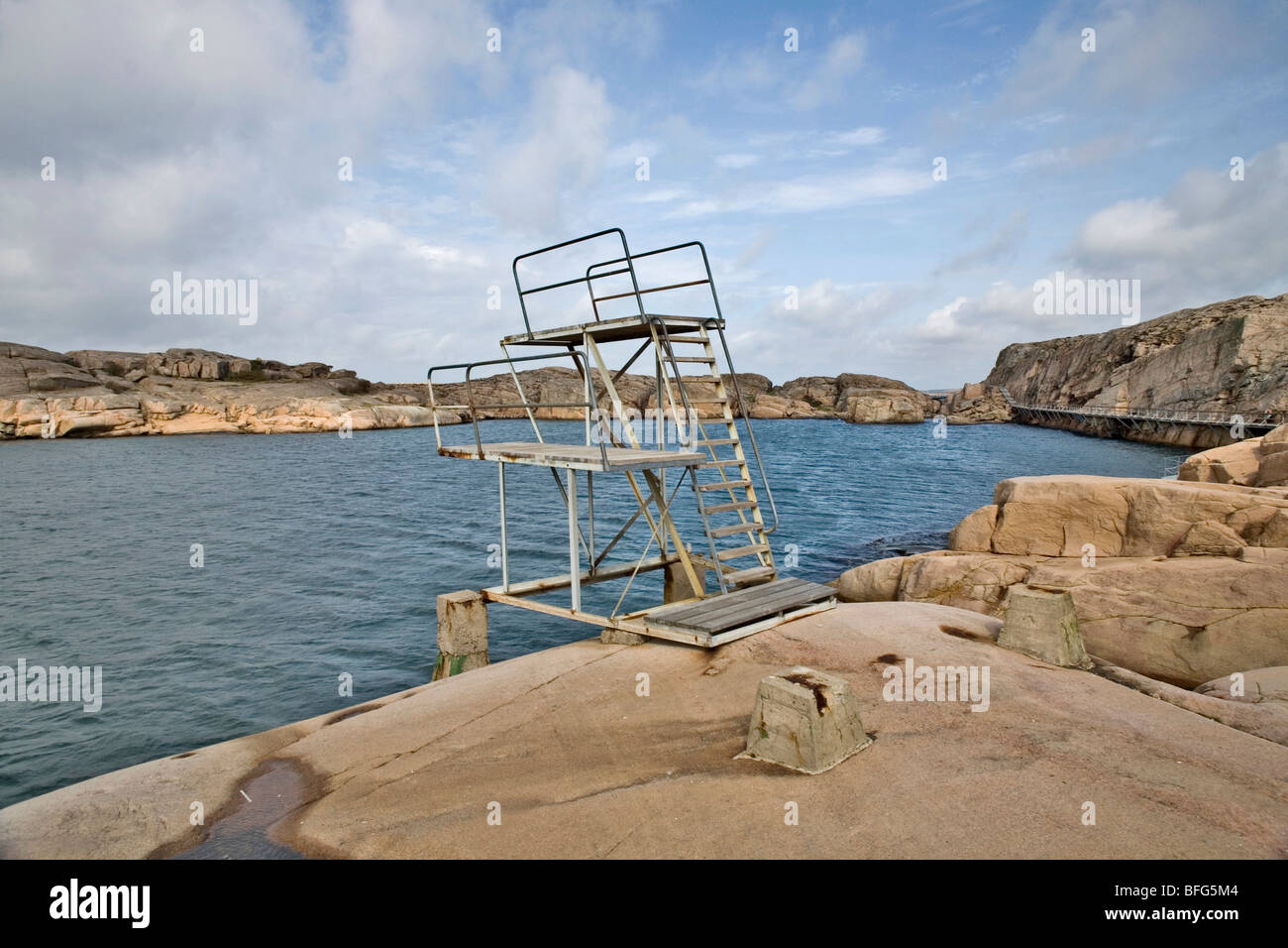 Springboard Smogen Sweden Stock Photo - Alamy