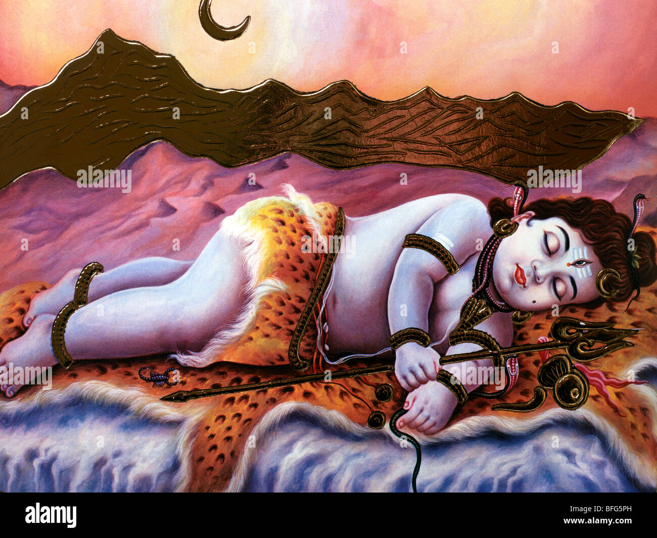 Baby shiva asleep hi-res stock photography and images - Alamy