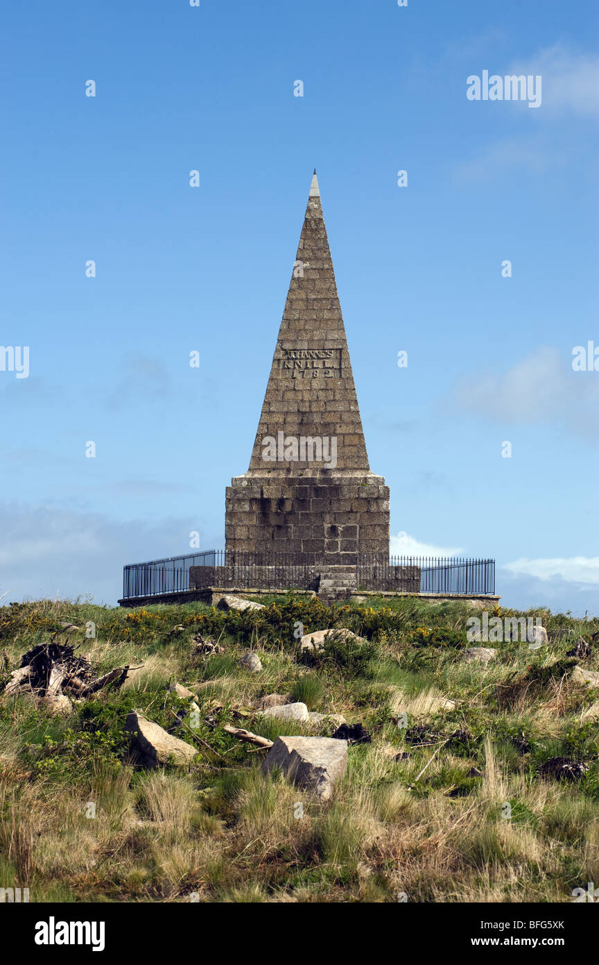 Knill Monument at St Ives,Cornwall,England,'Great Britain','United Kingdom',UK,GB,EU Stock Photo