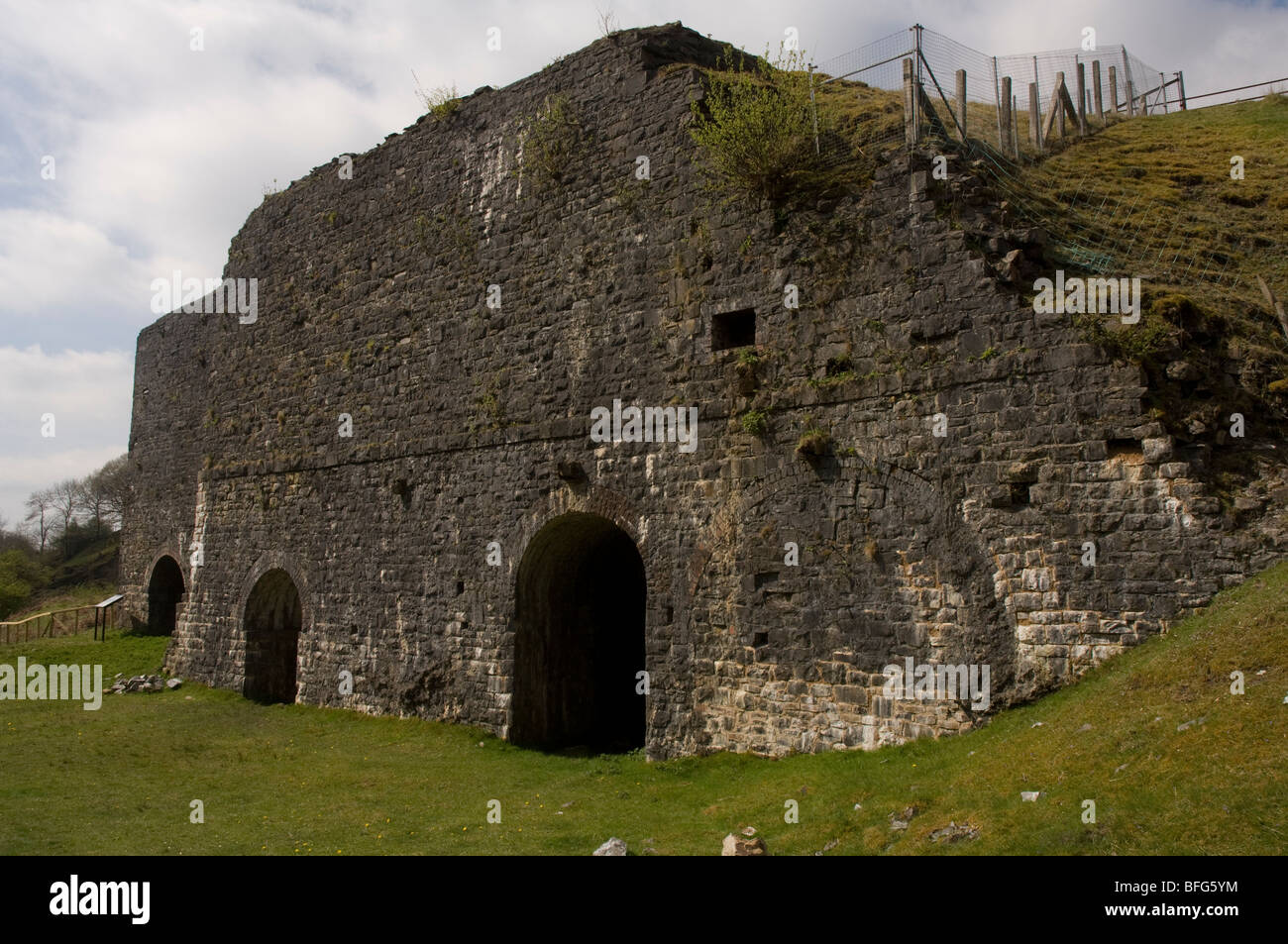 Lime kiln, Cwm Twrch, Brecon Beacons National Park, Wales, UK, Europe Stock Photo