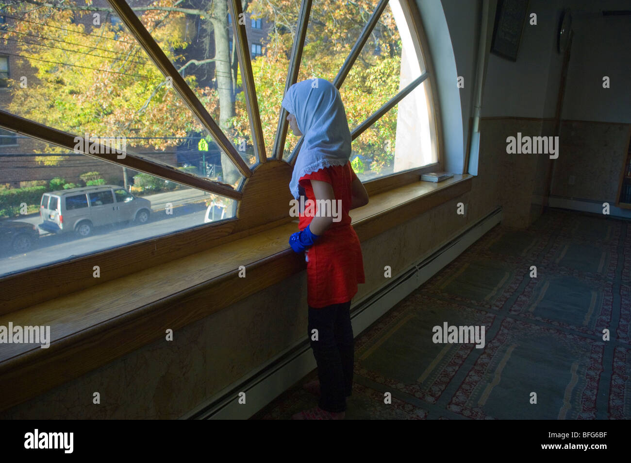 Muslim Center of New York during the Queens Interfaith Unity Walk in Flushing, Queens Stock Photo