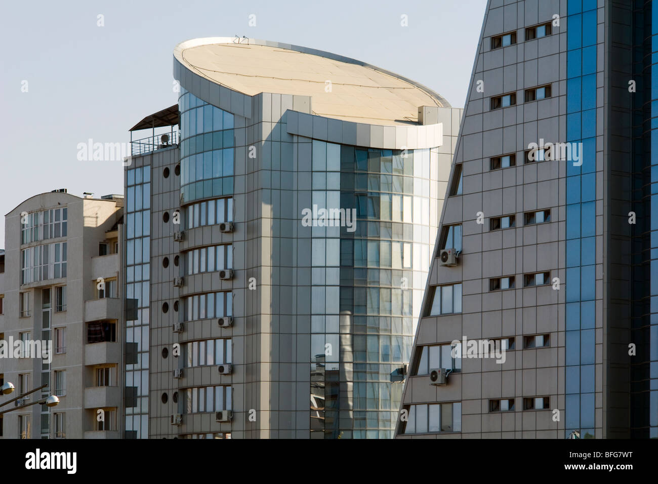 Modern architecture, apartment buildings, Sofia, the capital of ...