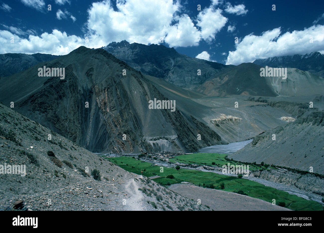 foothills of the Himalayas Stock Photo