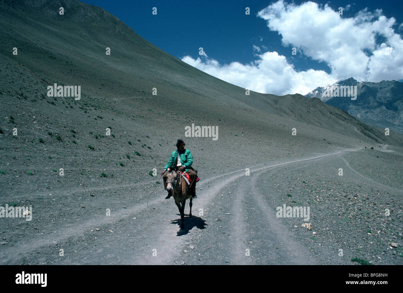 Traveler in Nepal Stock Photo