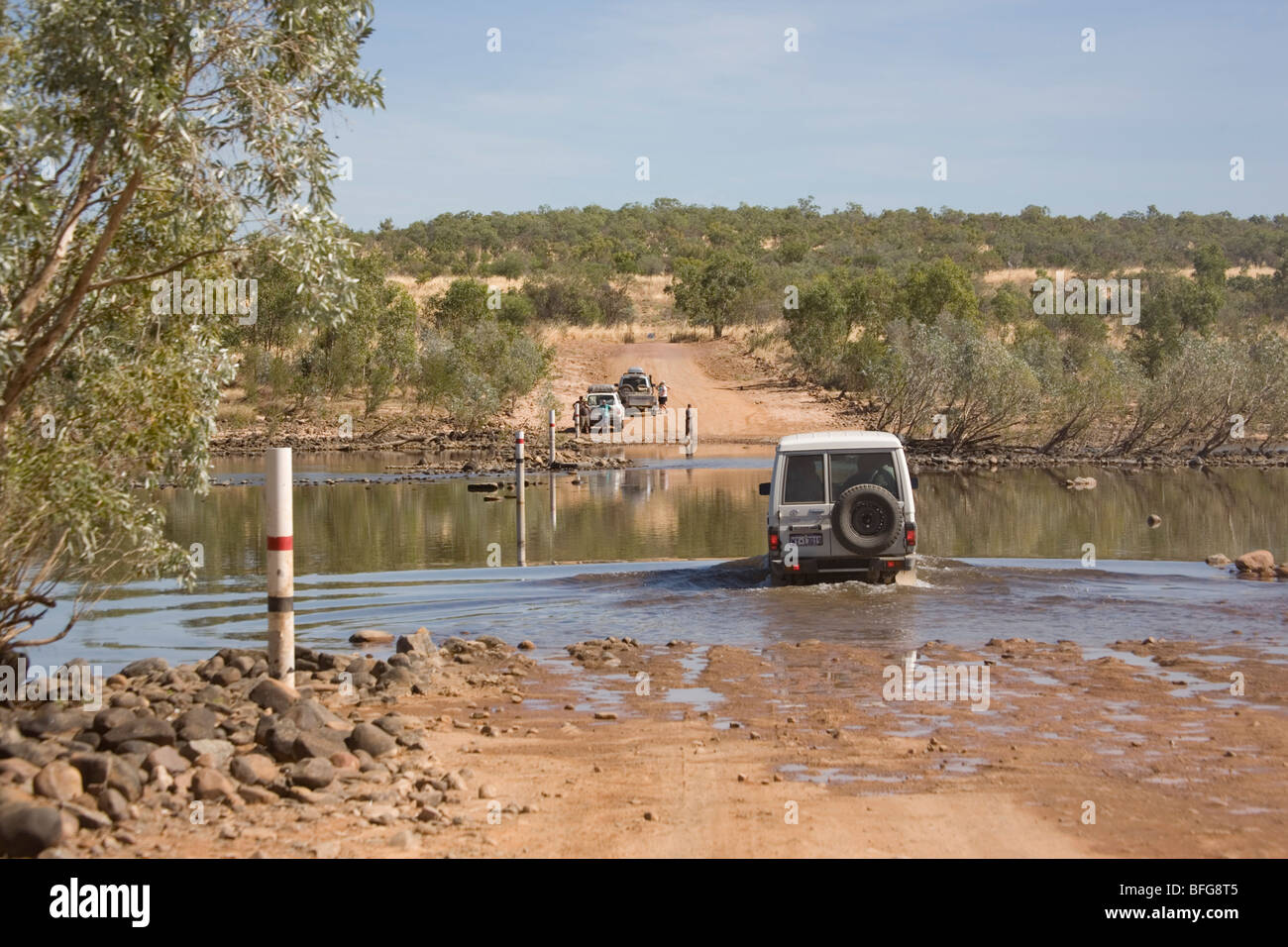 The Pentecost crossing on the Gibb River Road – former drovers track through the Kimberley in Western Australia Stock Photo