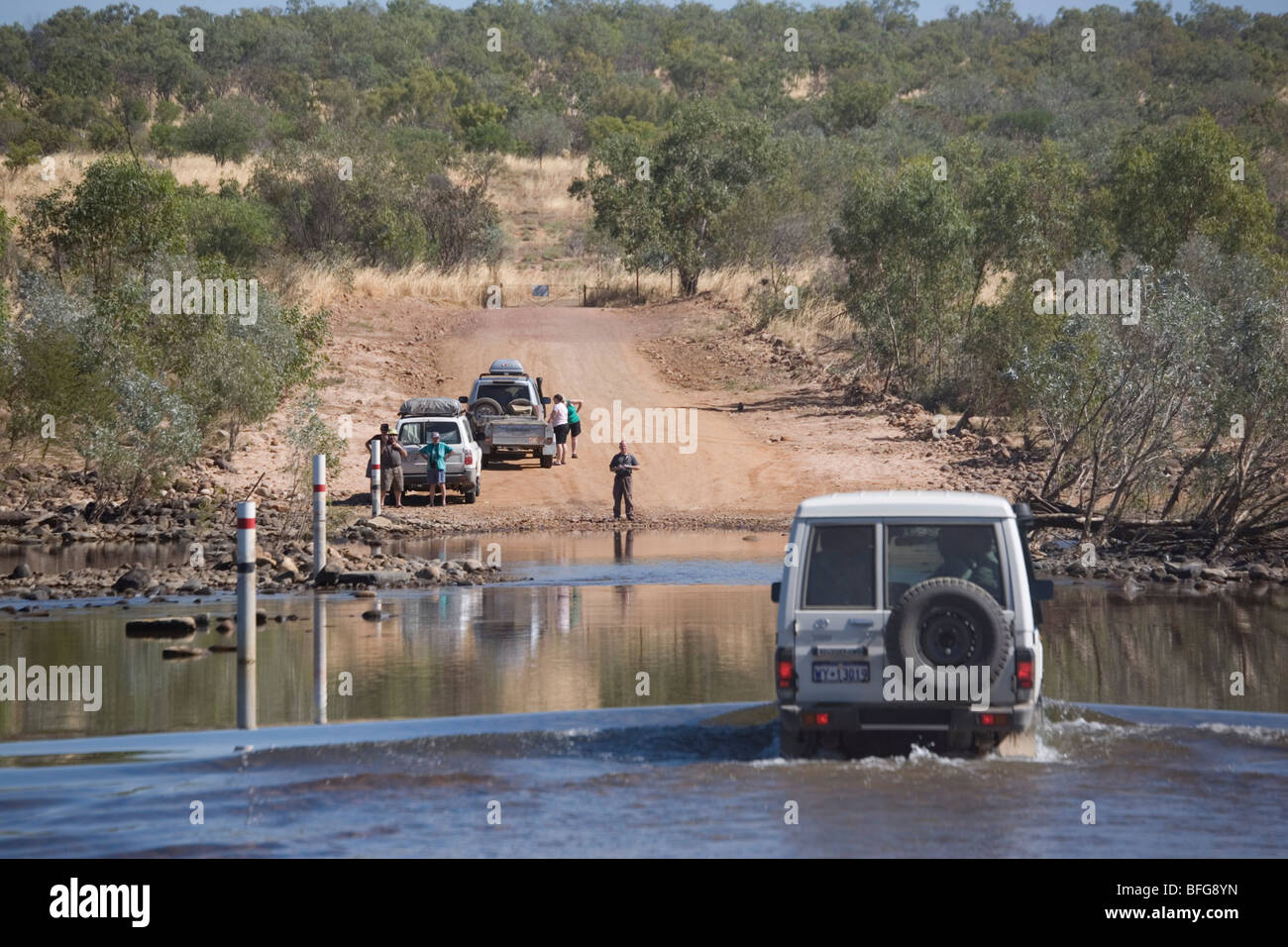 The Pentecost crossing on the Gibb River Road – former drovers track through the Kimberley in Western Australia Stock Photo