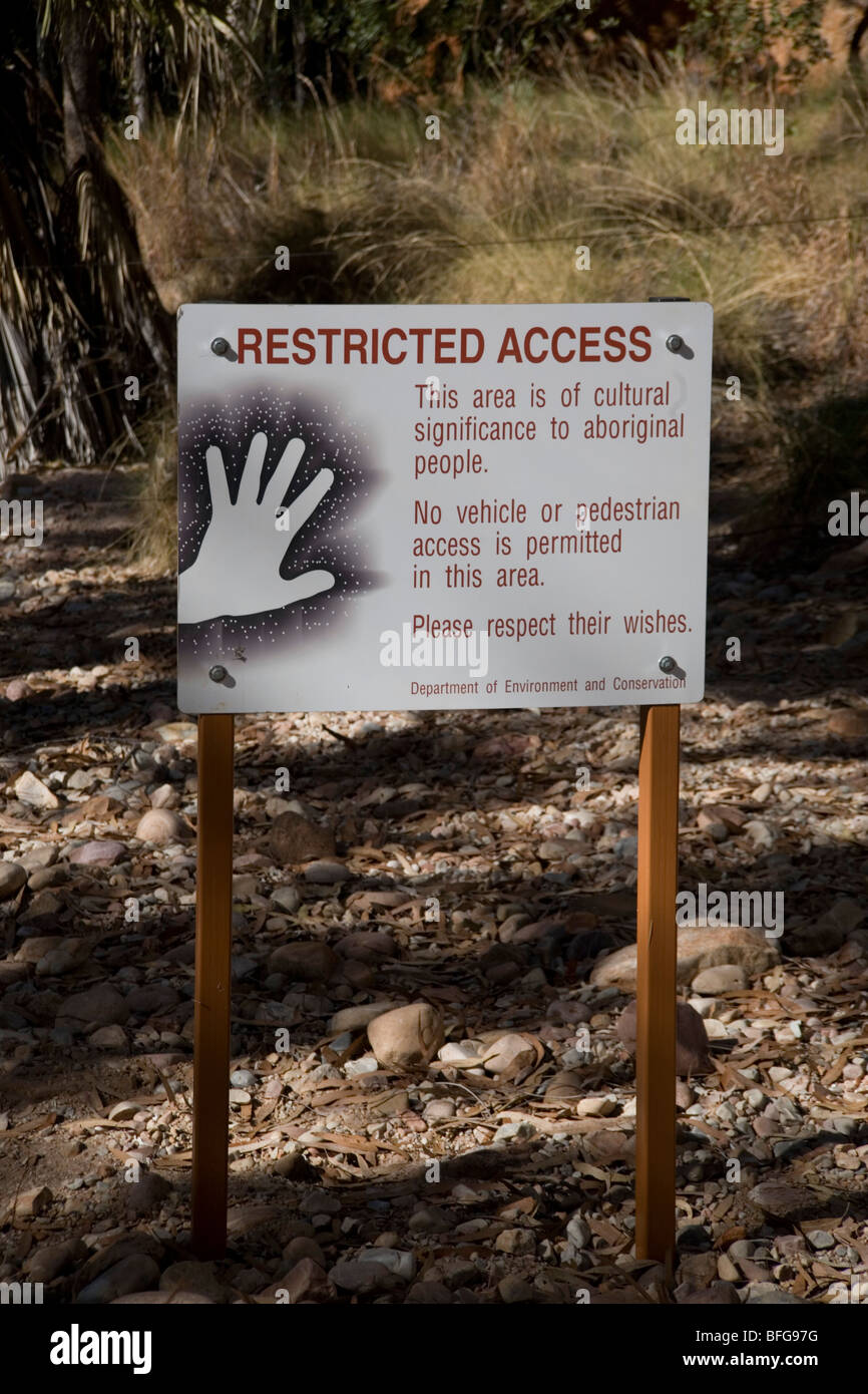 Australia Northern Territories Purnulu National Park aboriginal restricted areas Stock Photo