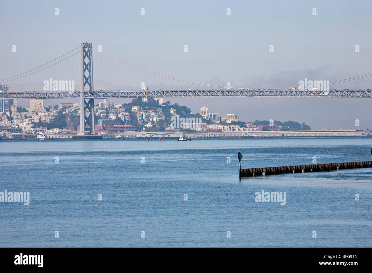 Oakland Bay Bridge, San Francisco in California, USA Stock Photo